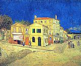 Arles Canvas Paintings - Vincent's House in Arles The Yellow House